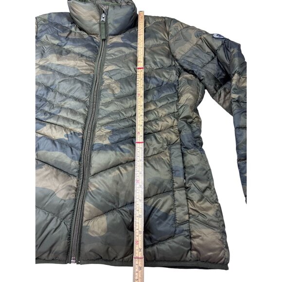 Abercrombie & Fitch Camo Puffer Jacket M Water & Wind Resistant Down Insulated G - Picture 6 of 14